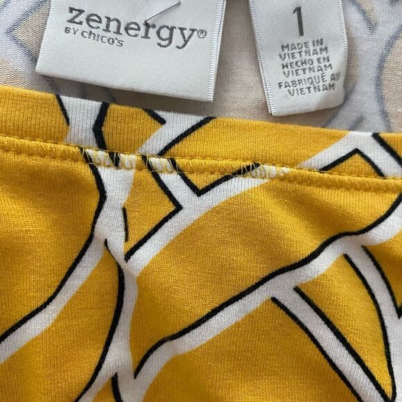 Zenergy by Chicos Long Sleeve Top Size 1 Medium - Picture 5 of 5